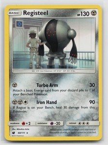 Registeel 68/111 Rare Crimson Invasion Pokemon TCG