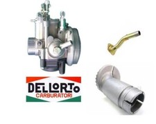CARBURATORE DELLORTO 19 19 + COLLETTORE E BOCCHETTONE VESPA 50 PK S