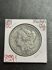 1891 CC Morgan Silver Dollar VF Very Fine Key Date Carson City Mint Coin (19270)