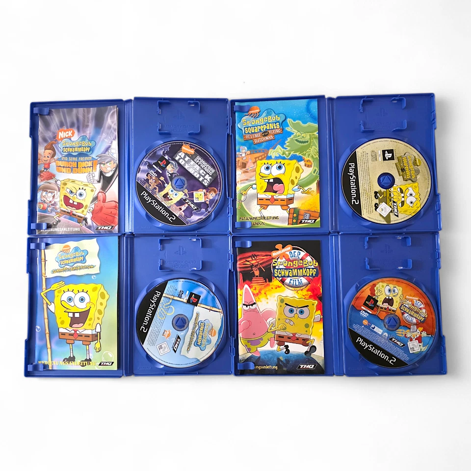 PS2 SpongeBob Bundle • 4 Spiele Set • Film, Bikini Bottom, Dutchman, Dick & Dünn - Bild 3 von 4