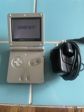 Nintendo Game Boy Advance SP AGS-001 Silver + Original Charger – Faulty