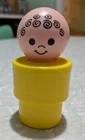 Vintage 1970s Yellow Jumbo Little People Figure