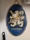 VINTAGE LOWENBRAU BEER METAL - TIN SIGN LOWENBRAU BREWING CO MUNICH GERMANY