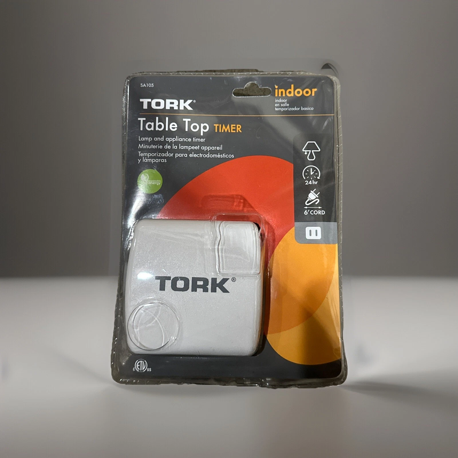 🔴(QTY 2) Tork NSI SA105 15A Table Top Mechanical Lamp Timer White‼️