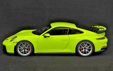 Porsche 1:18 Norev 911 (992) GT3 2021 Coupe Acid Green Diecast Model Car