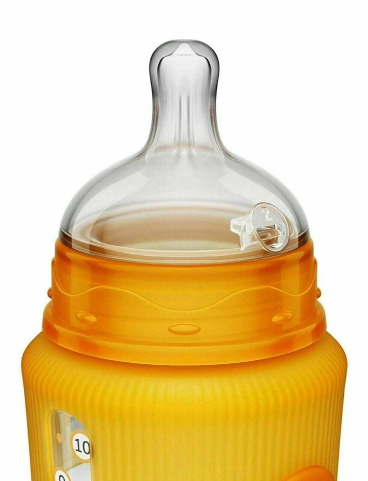 Smilo Baby Anti-Colic Bottles, Orange, 5 Ounce, 3 Count - New in Box - Image 3 of 4