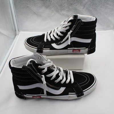 Vans Sk8-Hi Reissue Cap LX Deconstructed Black White Men s Size 12 Side Zipper