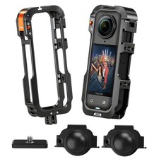 Metal Protective Case for Insta360 X5 Accessories, Insta 360 X5 Multifunction...