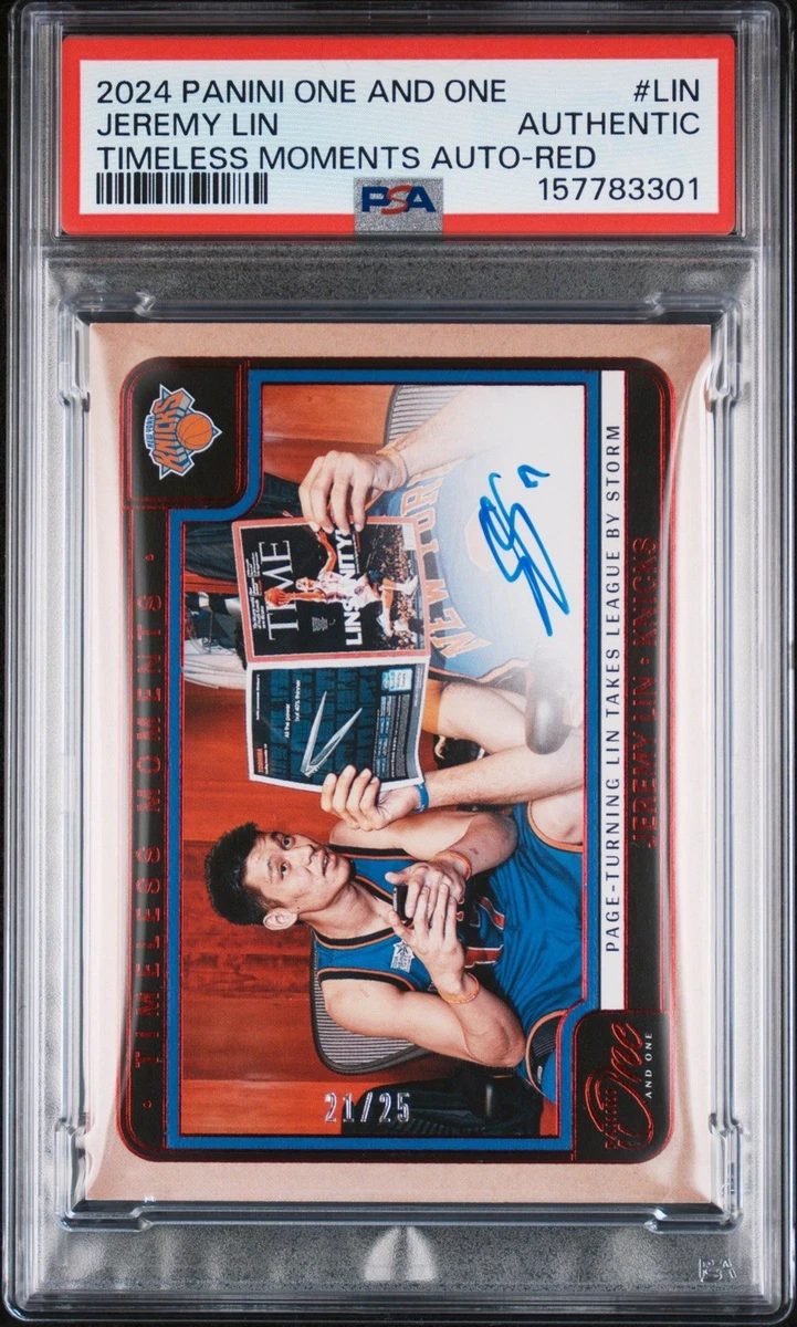 Jeremy Lin New York Knicks Basketball Autographed Sports Trading