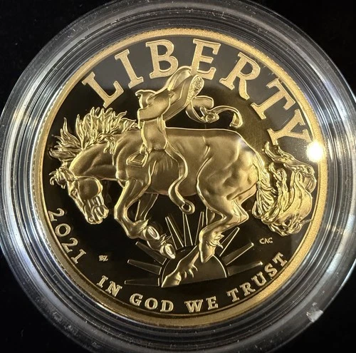 US Mint 2021-W AMERICAN LIBERTY  COA/OGP  High-Relief $100 GOLD PROOF  1 OZ .999