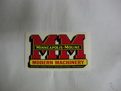 Decal MM Minneapolis-Moline Black 1 (4) - DMM505 - Midwest Decals