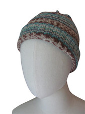 handmade Handcrafted knit hat made with wool blend Yarn- One Size Fits Most