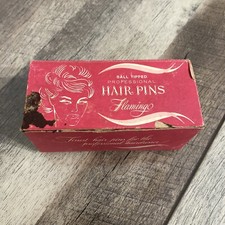 Vintage Flamingo Ball Tipped Professional Hair Pins Made in France