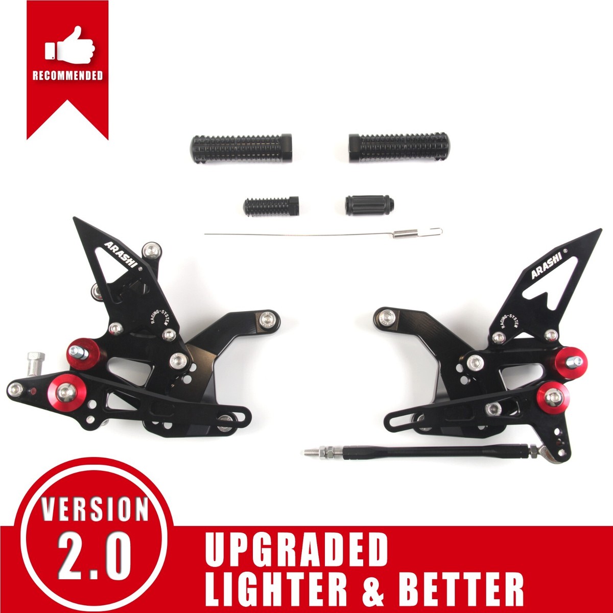 Kawasaki Z900 Adjustable Foot Pegs Arashi Arashi Adjustable