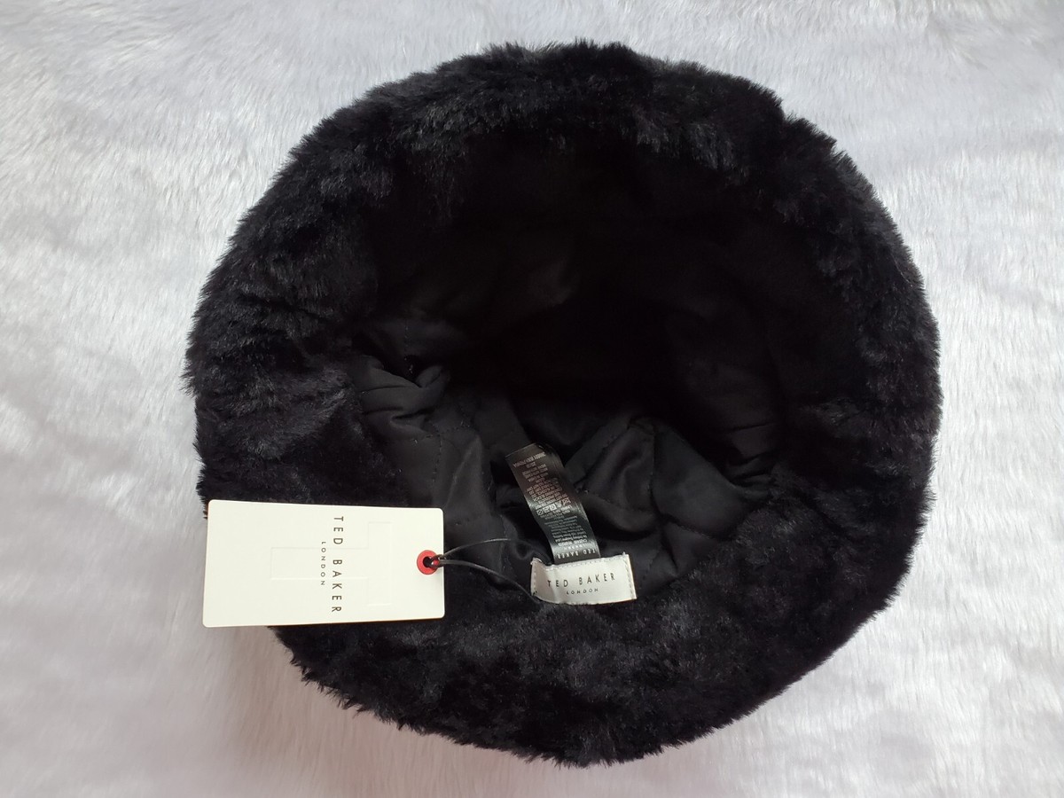 Ted Baker reversible faux fur hat Ted Baker Faux Fur Bucket Hat - Size M main image 2