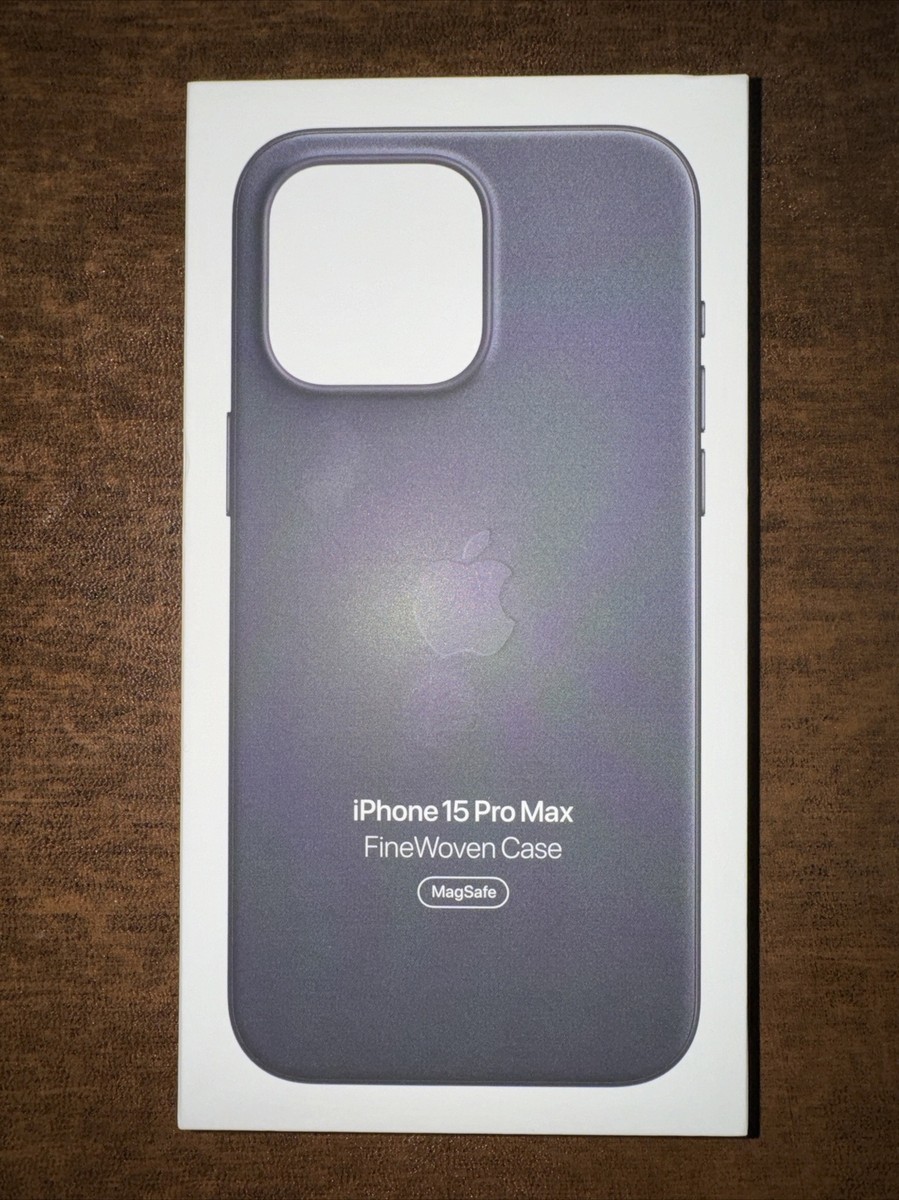 GENUINE APPLE BLACK FINE WOVEN CASE W/ MAGSAFE iPhone 15 Pro Max