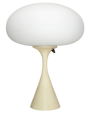 Mid Century Design Table Lamp by Designline in Beige - Retro Mushroom Lamps