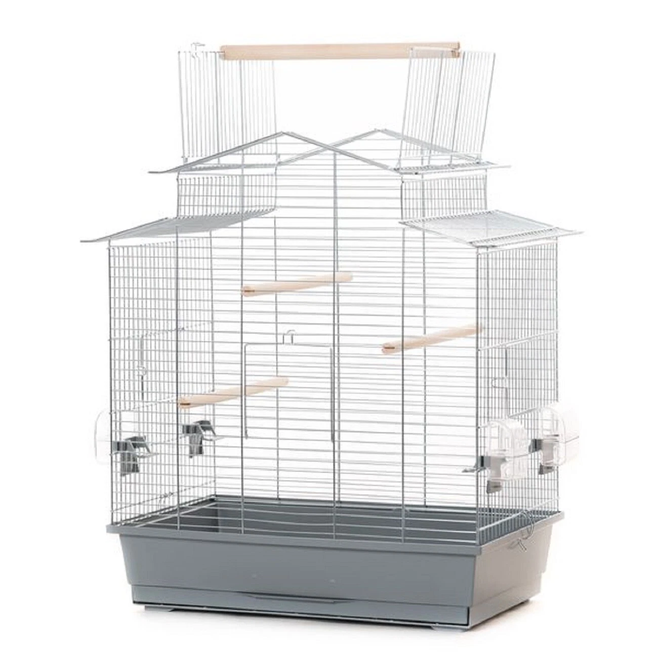 XXL bird cage for parakeets and canaries with playground 58.5 x 38 x 65CM