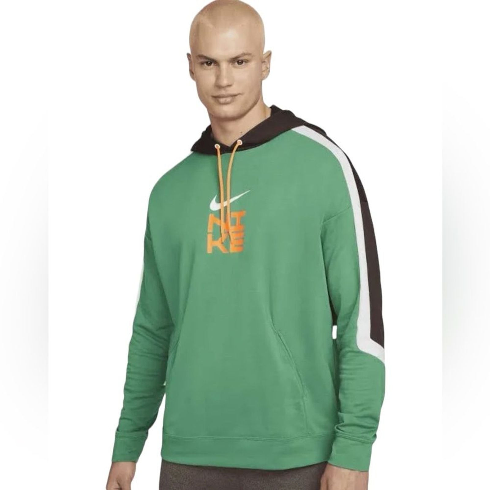 Nike Mens Fleece Pullover Hoodie Dri FIT Sport Clash Training Sweatshirt Size M