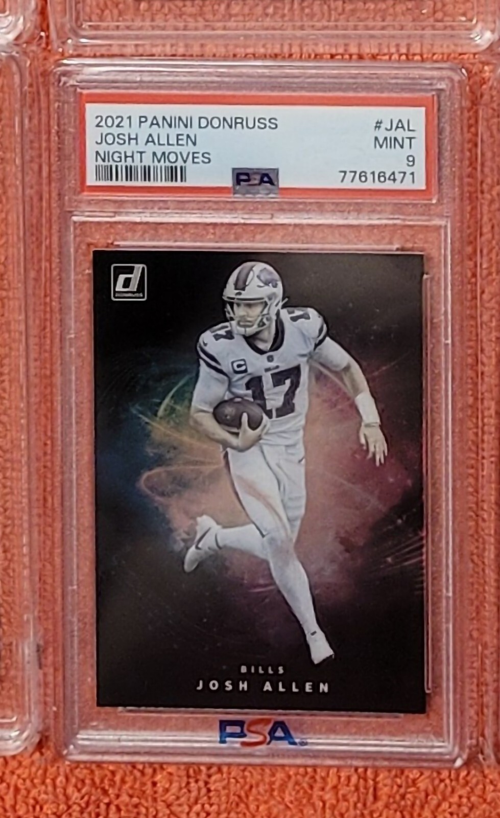 2021 Donruss Josh Allen Night Moves Case Hit PSA 9 - Buffalo Bills