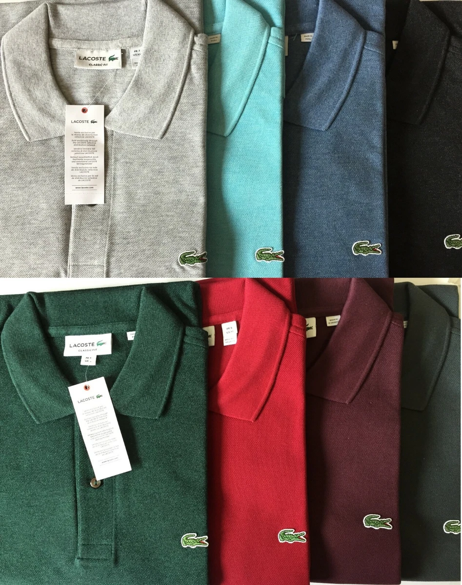 tienda de comestibles preocupación Melancólico Lacoste Men&#039;s Classic Fit Pique Polo Shirt-Assorted Colors | eBay