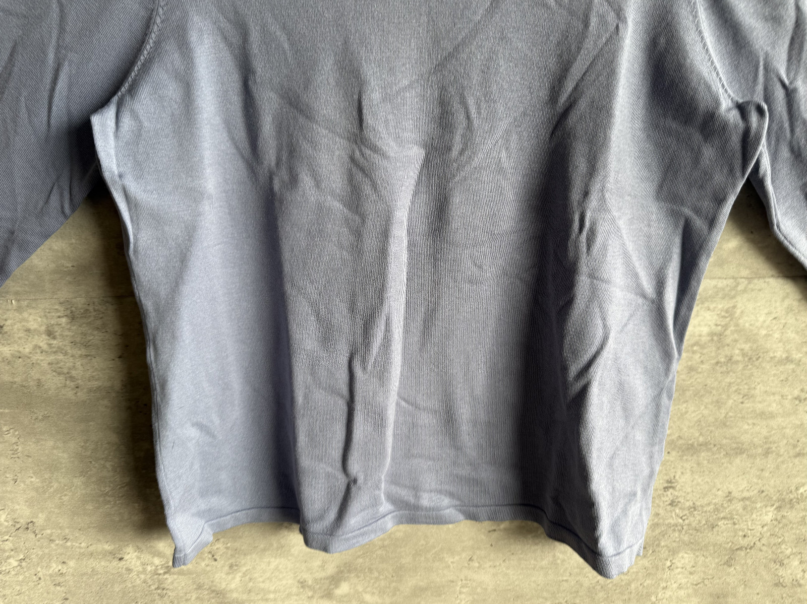 2000s Pendleton Light Gray Blue Mock Neck Long-Sl… - image 3