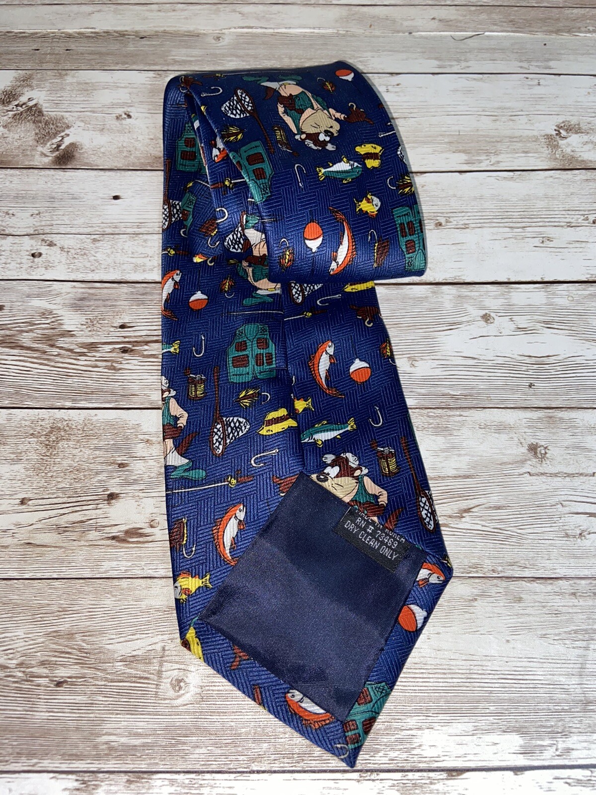 Tasmanian Devil Fishing Lure Adult Tie Vintage Taz Lo… - Gem