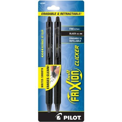 Frixion .7mm Clicker Erasable Gel Pen - 0.7 Mm Pen Point Size - Black Ink -