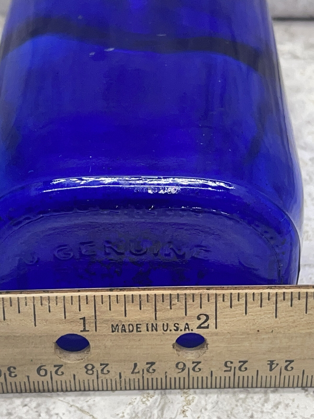 Vintage Cobalt Blue Genuine Phillips Glass Bottle Made in USA eBay