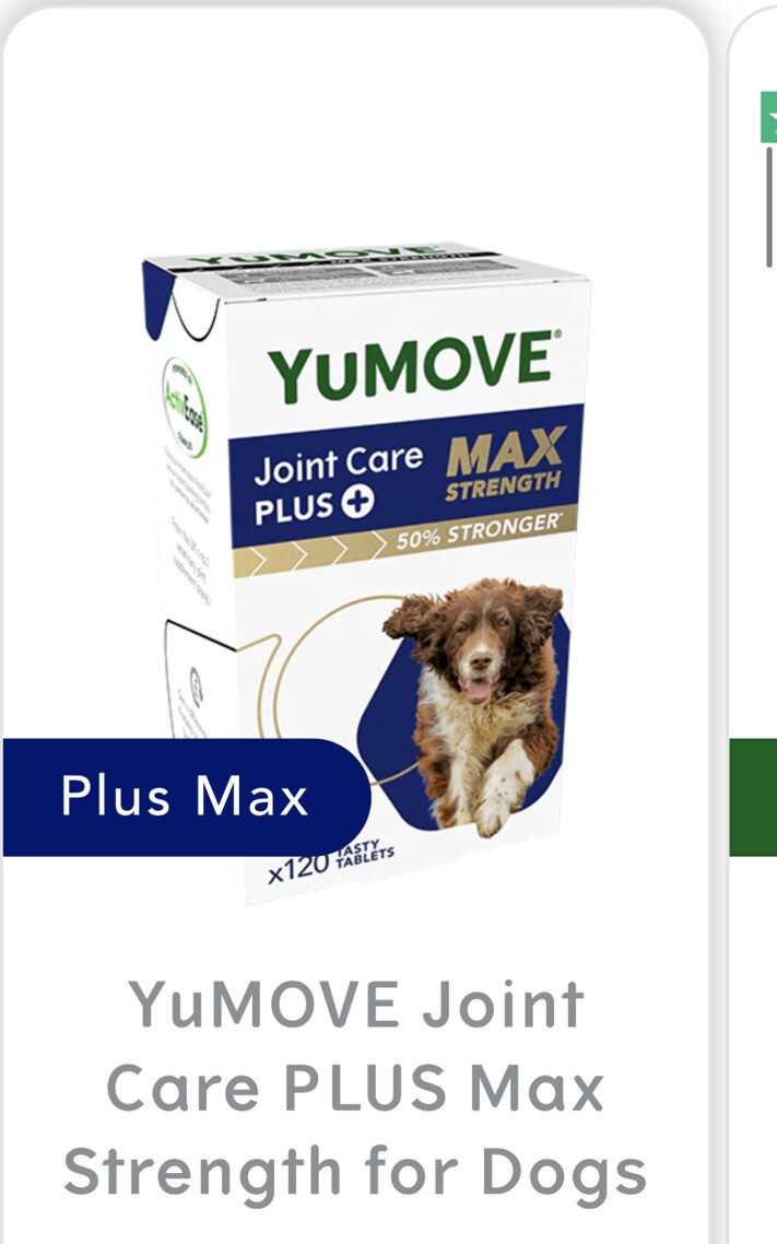 YuMOVE Joint Care PLUS MAX Strength Joint care supplement Older Dogs