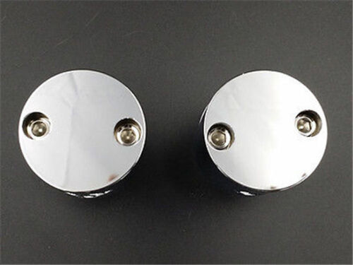 Chrome Round 7/8'' Handlebar Riser For Harley Honda Kawasaki Cafe Old School VN - Foto 5 di 6