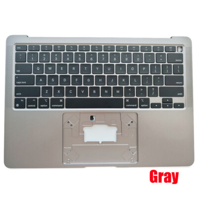  For MacBook Air 13'' M1 A2337 2020 Plamrest Space Top case Keyboard Gray US