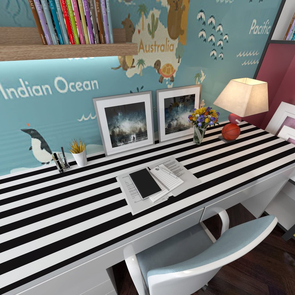 Black and White Wallpaper Peel and Stick Wallpaper for Bedroom Stripe