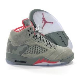 jordan 5 green and red