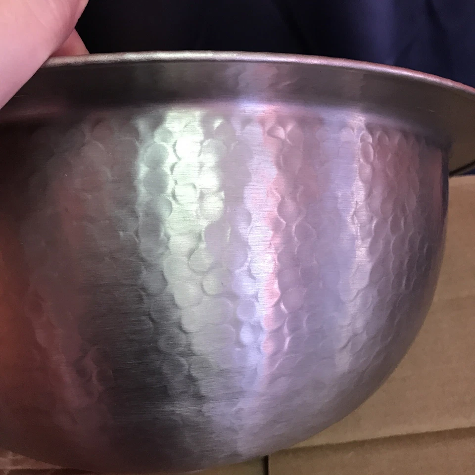 Fregadero de montaje inferior de níquel martillado a mano de fábrica de cobre 15” CF148SN Foto 4 de 4