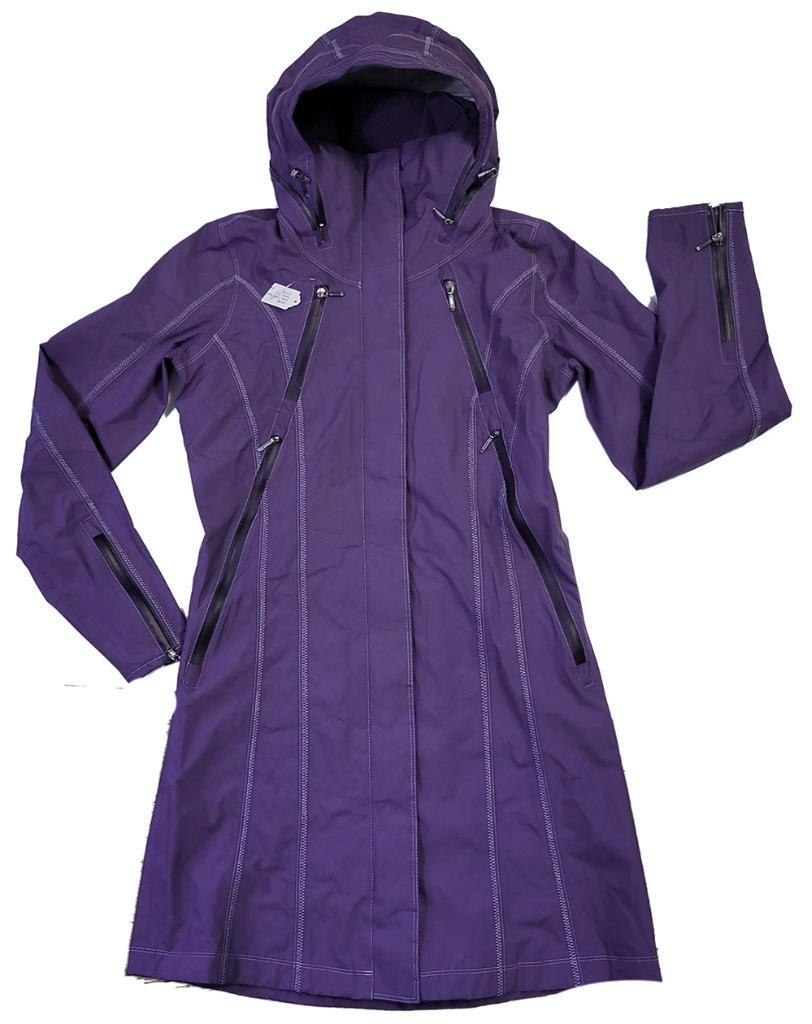 KUHL Purple LENA TRENCH RAIN JACKET Hidden Hood Water… Gem
