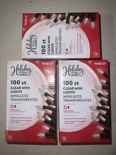 Holiday Time 100 Clear White Christmas Wedding Mini Lights String Indoor Outdoor