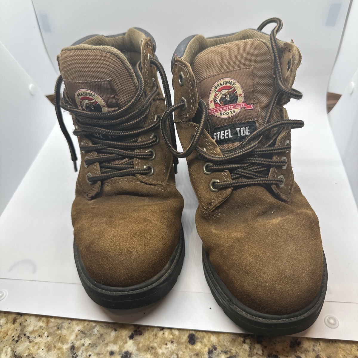 Brahma Brey Steel Toe Men\'s 10.5 Brown Work Boots Brahma Bravo Work Boots - Men main image 4
