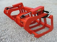 72" Dual Cylinder Root Grapple Bucket Attachment Fits Kubota Kioti Quick Attach