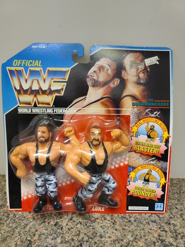 *READ Rare 1990 Official WWF The Bushwhackers Butc...