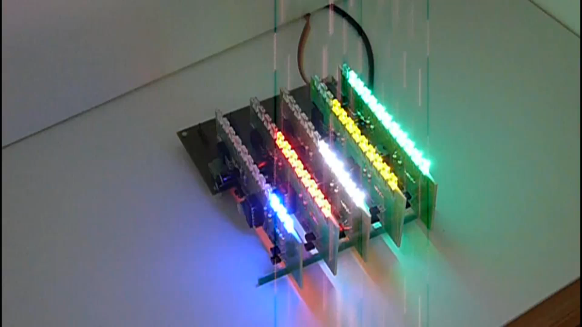Modulo LED Chaser 20 RGB LED Chaser Knight Rider Scanner WS2812B 5V ...