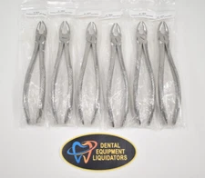 SET of 6 Dental Extracting Forceps #18 Upper Molar - Stainless Steel #1012