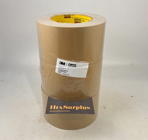 ☀️(1 Roll) 3M Scotch 2517 Kraft Paper Flatback Packaging Tape 3" x 60 yds 6.5mil - Picture 5 of 10