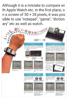 Vintage SEIKO UC-2000 Worlds 1st Wrist Computer LCD Display NOS