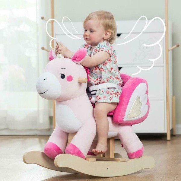 pink rocking horse for 1 year old