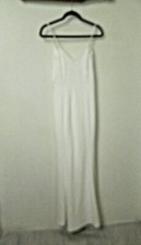 Lulu's Dress White Taliana Lace Button Back Maxi Wedding Dress