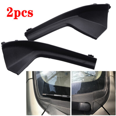 2Pcs Left & Right Cowl Side Cover Extension Black For 2014-2019 Toyota