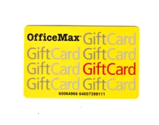 Collectible Office Max Gift Card - No Cash Value
