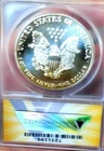 AMERICAN SILVER EAGLE 1991 ANACS MS 67++++++ PL TONED REV STUNNING BEAUTY