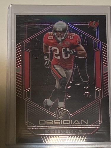 2019 Panini Obsidian Football Electric Etch Red Ronde Barber #83